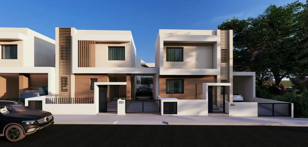 Phối cảnh dãy nhà TOPCY77 nhìn từ đường